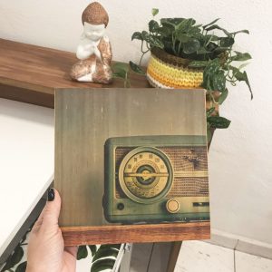 Quadro foto em madeira – Radio Vintage